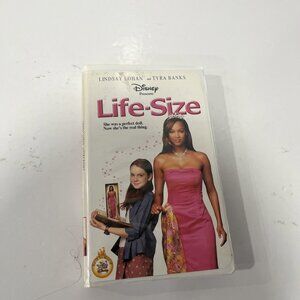 Life-Size (VHS, 2000) Disney Lindsay Lohan Tyra Banks Clamshell Blue Tape